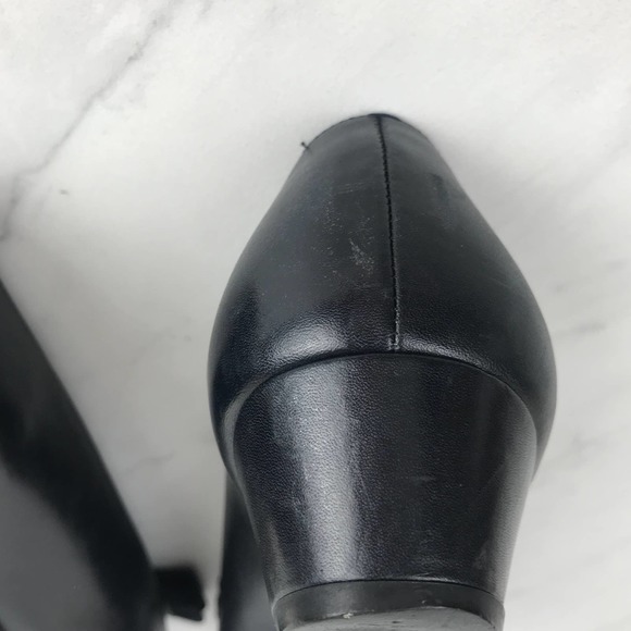 Salvatore Ferragamo Varina Flat Navy Blue Size 4B - Picture 9 of 11